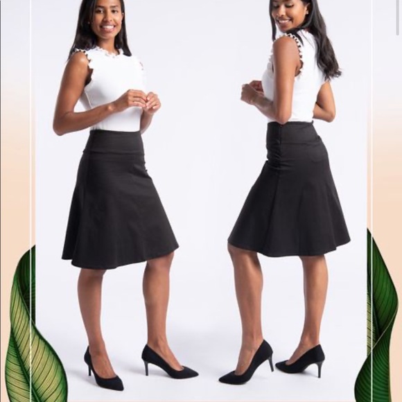 Betabrand Pants - Betabrand Black Work-It Skort sz L NWT